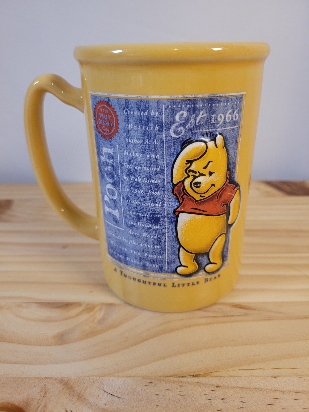Disney Winnie the Pooh Yellow Ceramic Mug